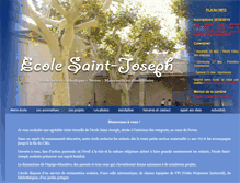 Tablet Screenshot of ecolesaintjosephnoves.com